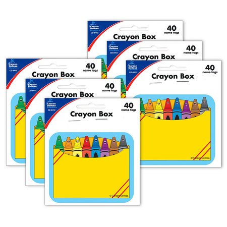 CARSON DELLOSA Crayon Box Name Tags, 240PK 9412